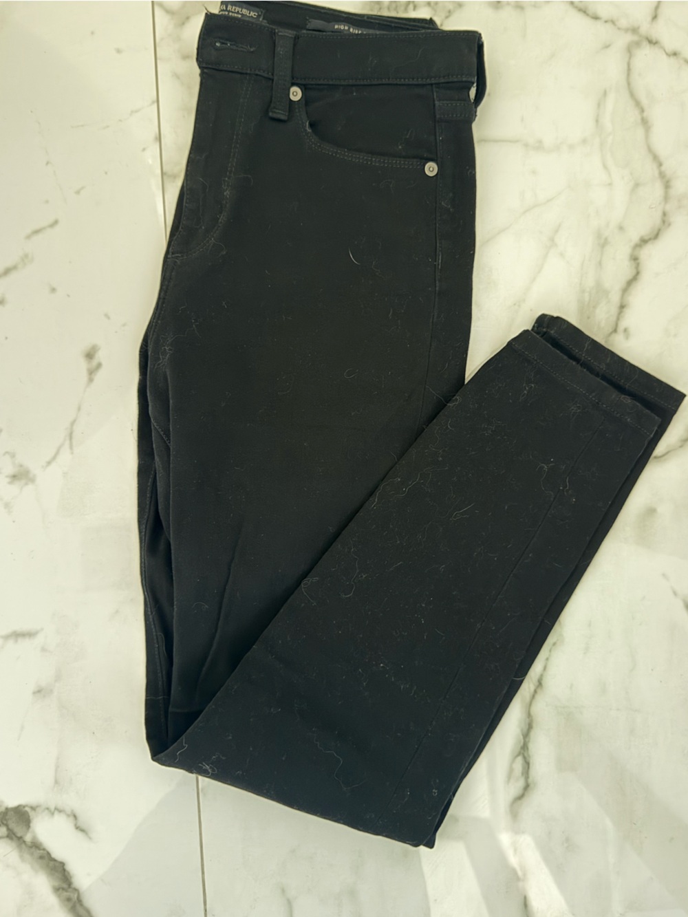 Banana republic high rise skinny jeans black size 28